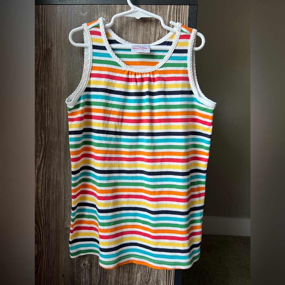 Hanna Andersson Multicolor Striped Tank Top - Rainbow Stripes